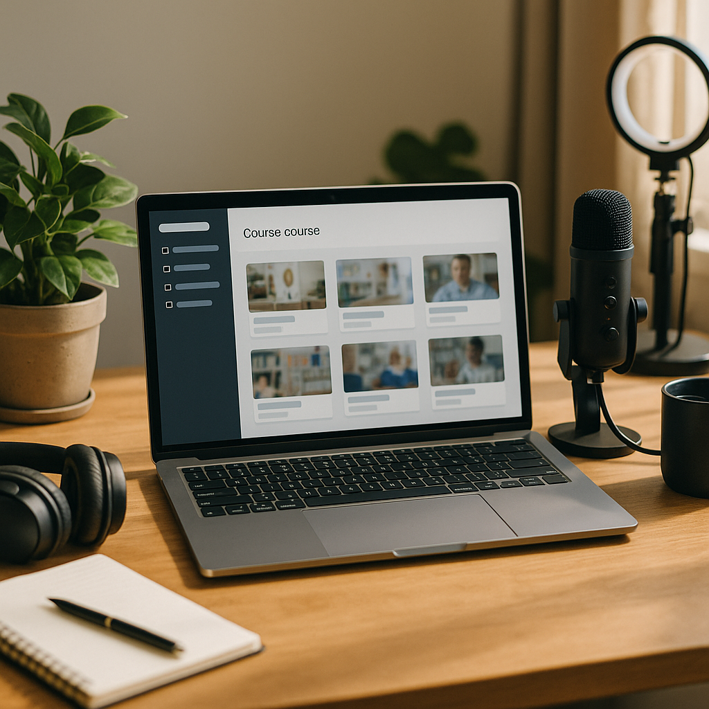 完成線上課程平台架設